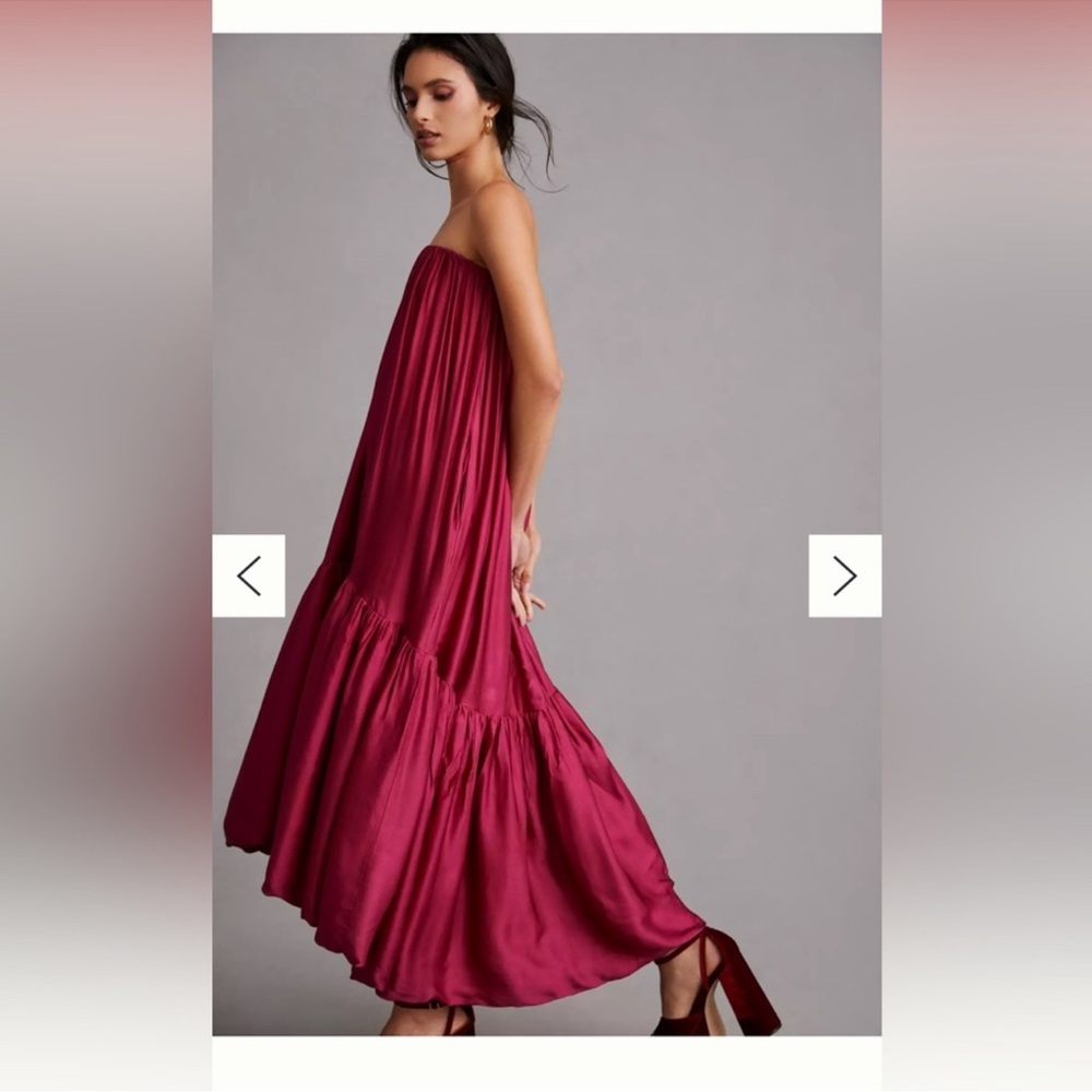 Anthropologie x Samant Chauhan Tiered Strapless Bubble Dress size S